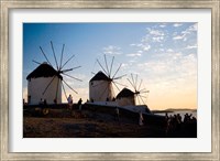 Famous Windmills, Hora, Mykonos, Greece Fine Art Print