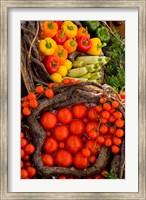Market With Vegtables, Fira, Santorini, Greece Fine Art Print
