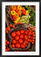 Market With Vegtables, Fira, Santorini, Greece Fine Art Print
