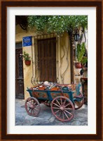 Old Wagon Cart, Chania, Crete, Greece Fine Art Print
