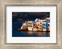 Shoreline of Little Venice, Hora, Mykonos, Greece Fine Art Print