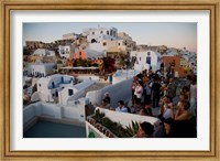 Sunset and The Tourists, Oia, Santorini, Greece Fine Art Print