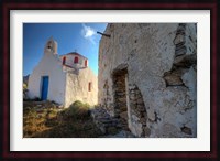 Old building and Chapel in central island location, Mykonos, Greece Fine Art Print