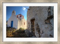 Old building and Chapel in central island location, Mykonos, Greece Fine Art Print