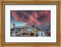 Sunset over Oia, Santorini, Greece Fine Art Print