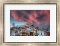 Sunset over Oia, Santorini, Greece Fine Art Print