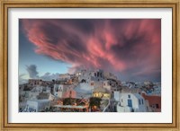 Sunset over Oia, Santorini, Greece Fine Art Print