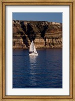 Greece, Cyclades, Santorini, Sailing Fine Art Print