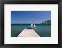 Greece, Dodecanese, Patmos, Fishing boat Fine Art Print