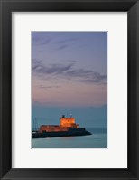 Greece Rhodes, Mandraki, Agios Nikolaos Lighthouse Fine Art Print