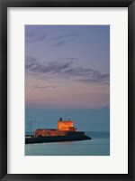 Greece Rhodes, Mandraki, Agios Nikolaos Lighthouse Fine Art Print