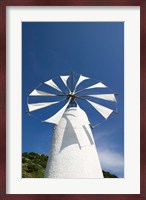 Greece, Crete, Iraklio, Ano Kera, Cretan Windmill Fine Art Print