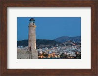 Greece, Crete, Rethymno Venetian Harbor Lighthouse Fine Art Print