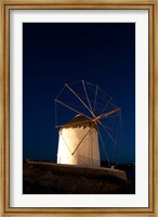 Windmill, Chora, Mykonos, Cyclades, Greece Fine Art Print