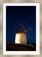 Windmill, Chora, Mykonos, Cyclades, Greece Fine Art Print