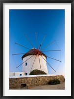 Greece, Mykonos, Hora, Windmills Fine Art Print