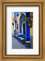 Colorful Blue Doorway, Chania, Crete, Greece Fine Art Print