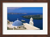 Kimisis Theotokov Church, Thira, Santorini, Cyclades Islands, Greece Fine Art Print