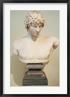 Antinous Bust, Statue, Athens, Greece Fine Art Print