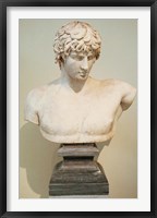 Antinous Bust, Statue, Athens, Greece Fine Art Print
