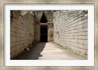 Greece, Peloponnese, Mycenaen art, Tomb of Clitmenestra Fine Art Print