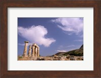 Ruins of the Temple of Apollo, Corinth, Peloponnese, Greece Fine Art Print