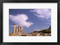 Ruins of the Temple of Apollo, Corinth, Peloponnese, Greece Fine Art Print