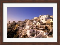 Old Town in Late Afternoon, Santorini, Cyclades Islands, Greece Fine Art Print
