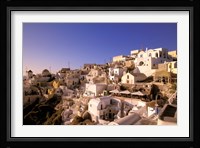 Old Town in Late Afternoon, Santorini, Cyclades Islands, Greece Fine Art Print
