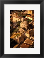 Town View from Cliffs, Monemvasia, Lakonia, Greece Fine Art Print