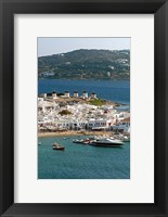 Greece, Mykonos, Chora, Inner Harbor of Mykonos Fine Art Print
