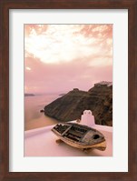 Imerovigli Viewed from Thira, Santorini, Cyclades Island, Greece Fine Art Print
