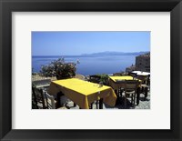 Outdoor Restaurant, Monemvasia, Greece Fine Art Print