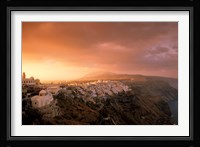 Town View at Dawn, Thira, Santorini, Cyclades Islands, Greece Fine Art Print