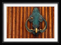 Door Knocker, Santorini, Greece Fine Art Print