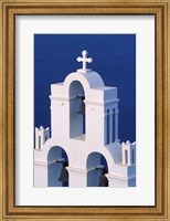 Coastal Bell Towers, Santorini, Greece Fine Art Print