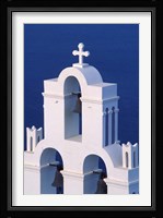 Coastal Bell Towers, Santorini, Greece Fine Art Print