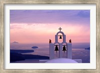 Belltower at Sunrise, Mykonos, Greece Fine Art Print