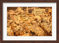 View of Thira at Sunset, Santorini, Cyclades Islands, Greece Fine Art Print