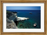 Gerontas, White Sandstone Rock of Aegean Sea, Milos, Greece Fine Art Print