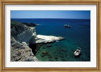Gerontas, White Sandstone Rock of Aegean Sea, Milos, Greece Fine Art Print
