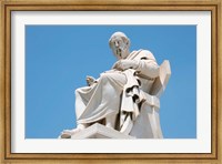Aristotle statue, Greek Philosopher, Athens, Greece Fine Art Print