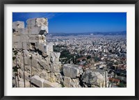 View of Athens From Acropolis, Greece Fine Art Print