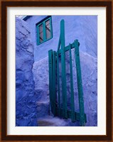 Green Gate on Kalymnos Island, Dodecanese Islands, Greece Fine Art Print