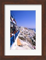 View from Cliffs, Santorini, Greece Fine Art Print