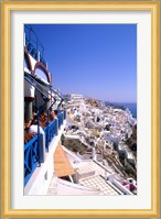 View from Cliffs, Santorini, Greece Fine Art Print