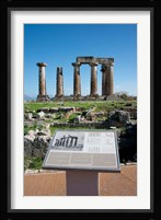 Greece, Corinth Doric Temple of Apollo Fine Art Print