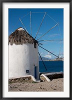 Greece, Cyclades, Mykonos, Hora Historic Cycladic style Windmill Fine Art Print