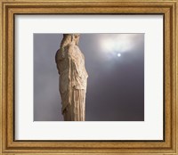 Sculptures of the Caryatid Maidens Support the Pediment of the Erecthion Temple, Adjacent to the Parthenon, Athens, Greece Fine Art Print