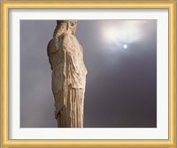 Sculptures of the Caryatid Maidens Support the Pediment of the Erecthion Temple, Adjacent to the Parthenon, Athens, Greece Fine Art Print